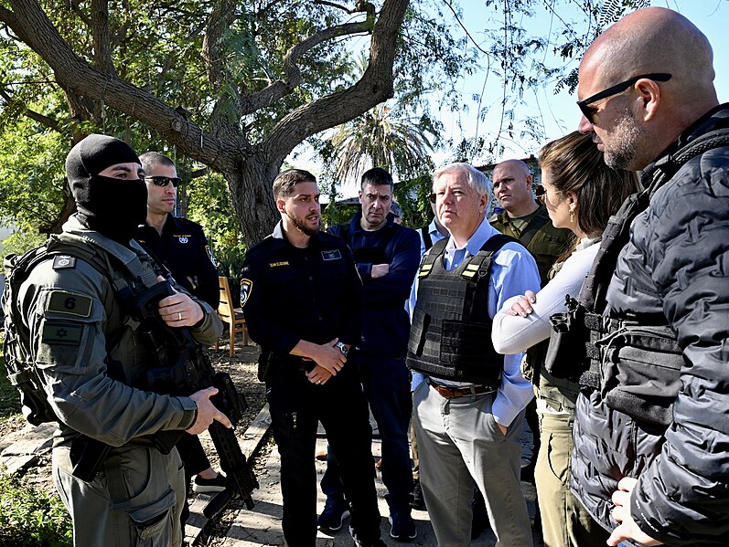 United States Senator Lindsey Graham visits Kibbutz Kfar Aza