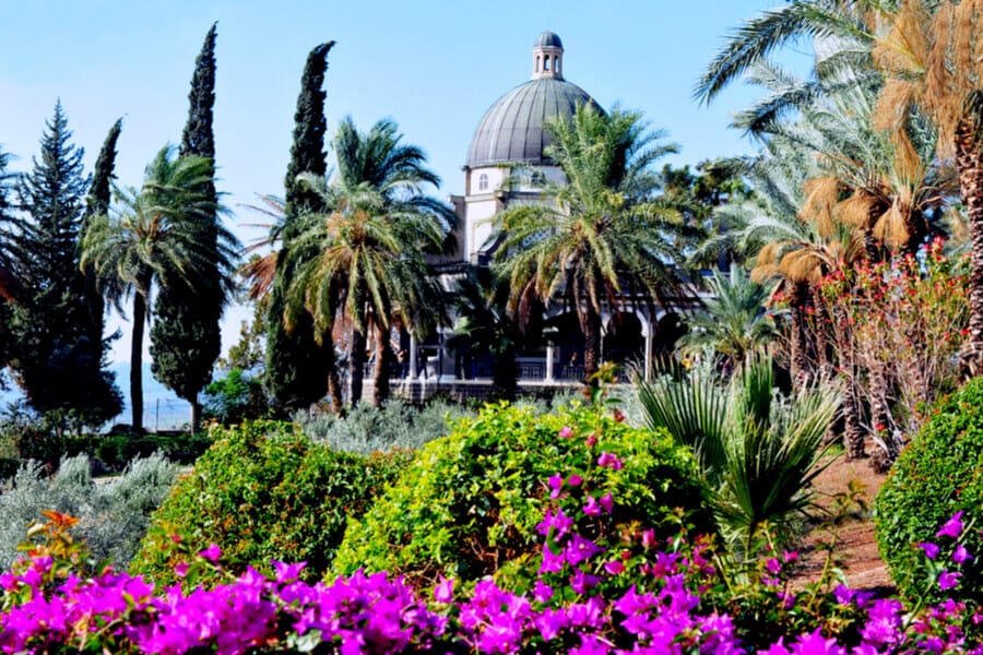 The Church at Mount of Beatitudes, Galilee, Israel