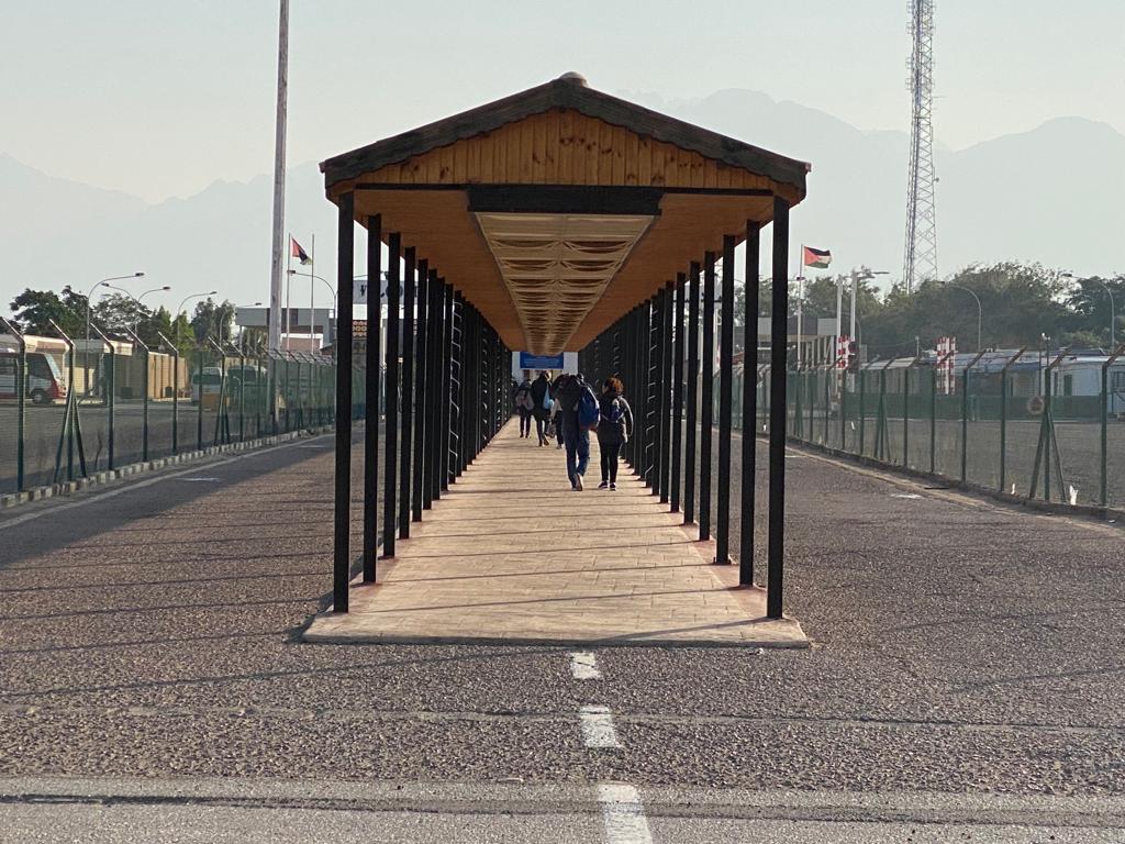 Crossing the Border from Israel to Jordan- Control area