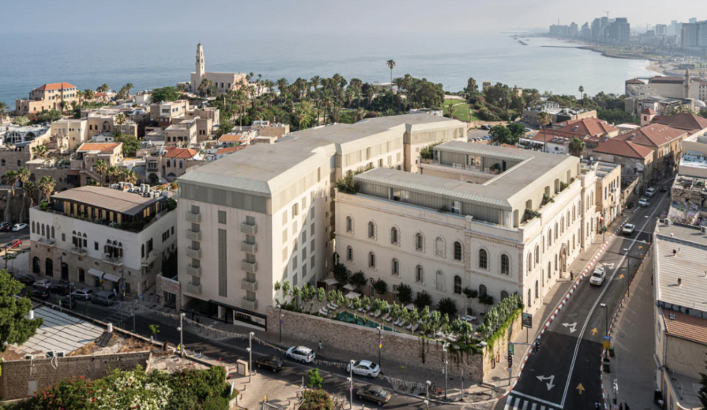 Aerial view of the Jaffa Hotel