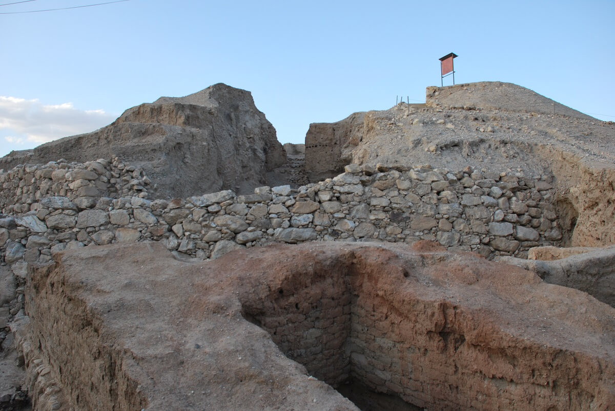Climb to Mound of ancient Jericho